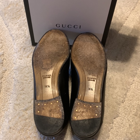 GUCCI Women's Brixton Collapsible Apron Toe Loafers - Picture 11 of 16